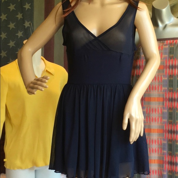 BKE NylonMesh Contrasting Lined Mini Dress NWOT Adorable - Picture 6 of 6